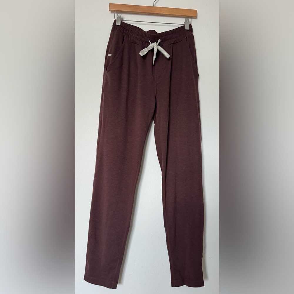 Vuori Men's Ponto Performance Pants in Burgundy - Medium - Picture 3 of 14